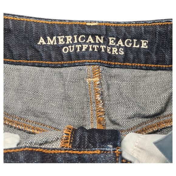 American Eagle Outfitters High Rise Festival Cut Off Denim Shorts Blue Size 6 - Picture 4 of 5